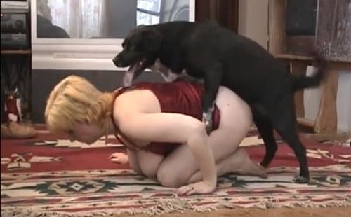 فيديو سكس حيوانات امراة هايجة بتضرب كلب عشان يغتصبها